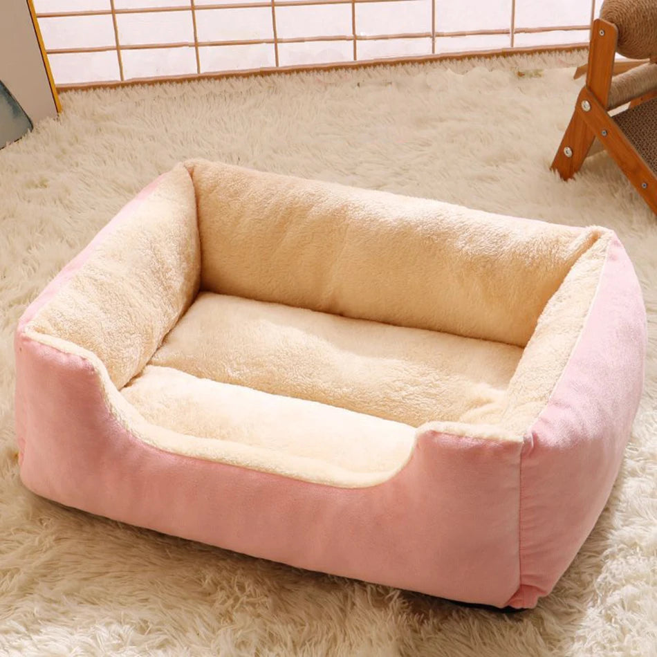 Lit Confortable pour Chats et Chiens - Coussin Douillet et Maison pour Animaux