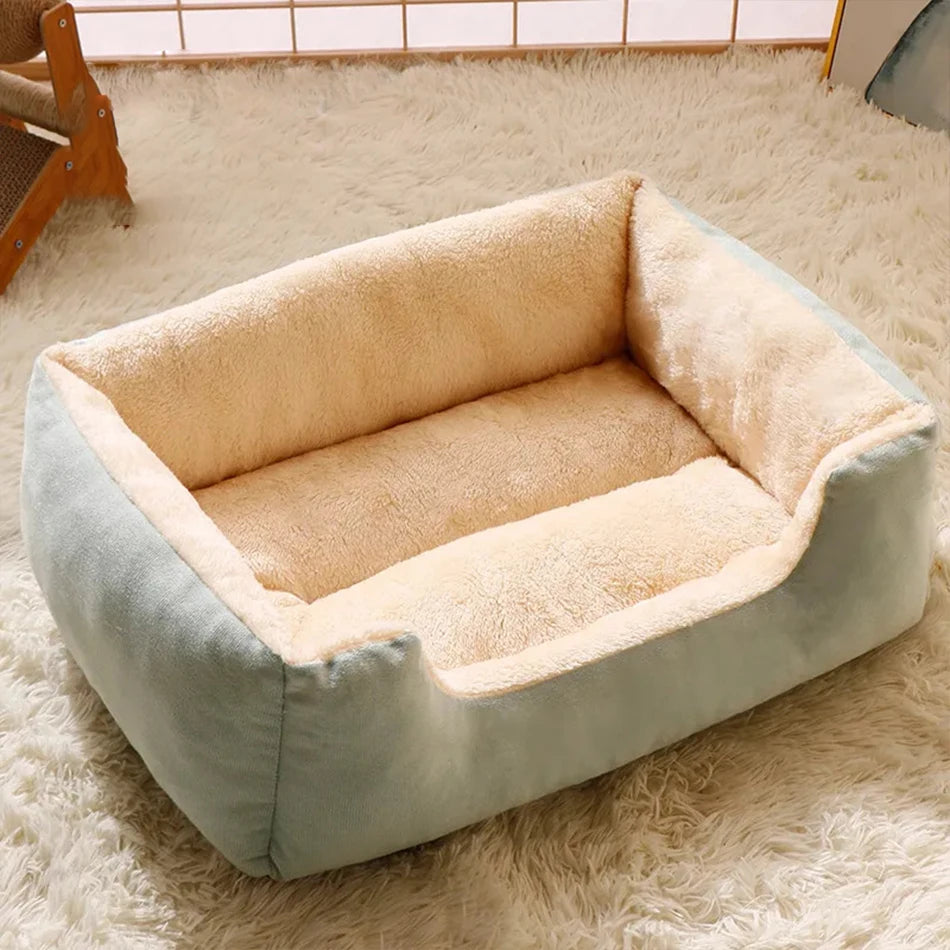 Lit Confortable pour Chats et Chiens - Coussin Douillet et Maison pour Animaux