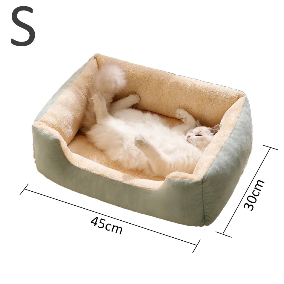 Lit Confortable pour Chats et Chiens - Coussin Douillet et Maison pour Animaux