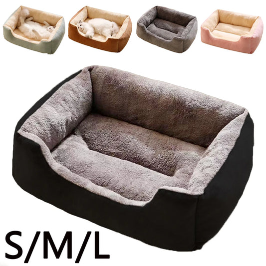 Lit Confortable pour Chats et Chiens - Coussin Douillet et Maison pour Animaux