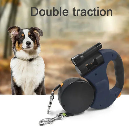 Laisse Double Rétractable pour Chiens